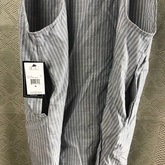 Volcom blue striped overall short dress - Picture 6 of 16